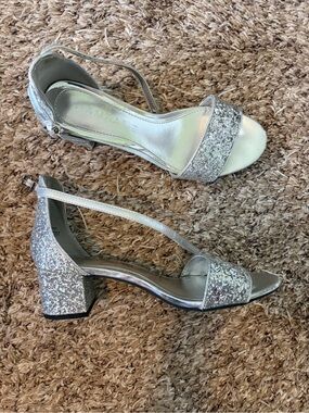 Rampage Glitter Block Heel Sandals – Women